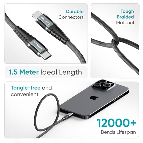 Ambrane Store Ambrane Type C Braided Cable 100W Fast Charging - Image 7