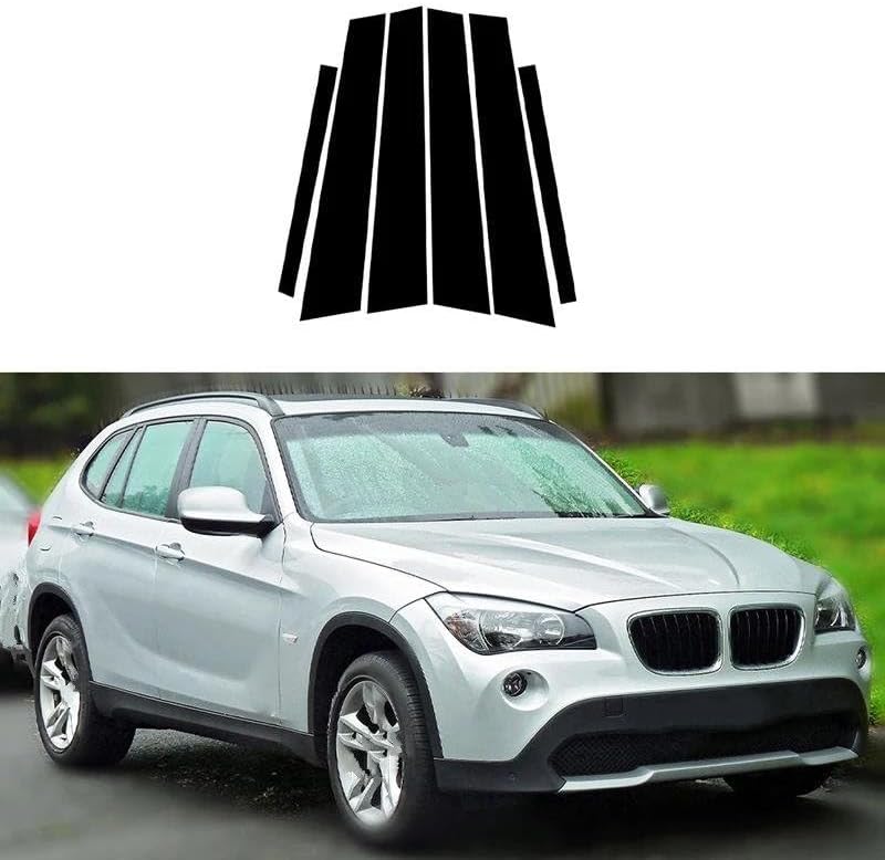 に適合する X1 E84 2010-2015 グロスブラック ウィンドウ ピラー ポスト カバー B C コラム ステッカー サイド