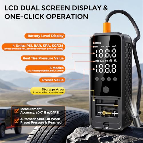 Portable Air Pump for Tires