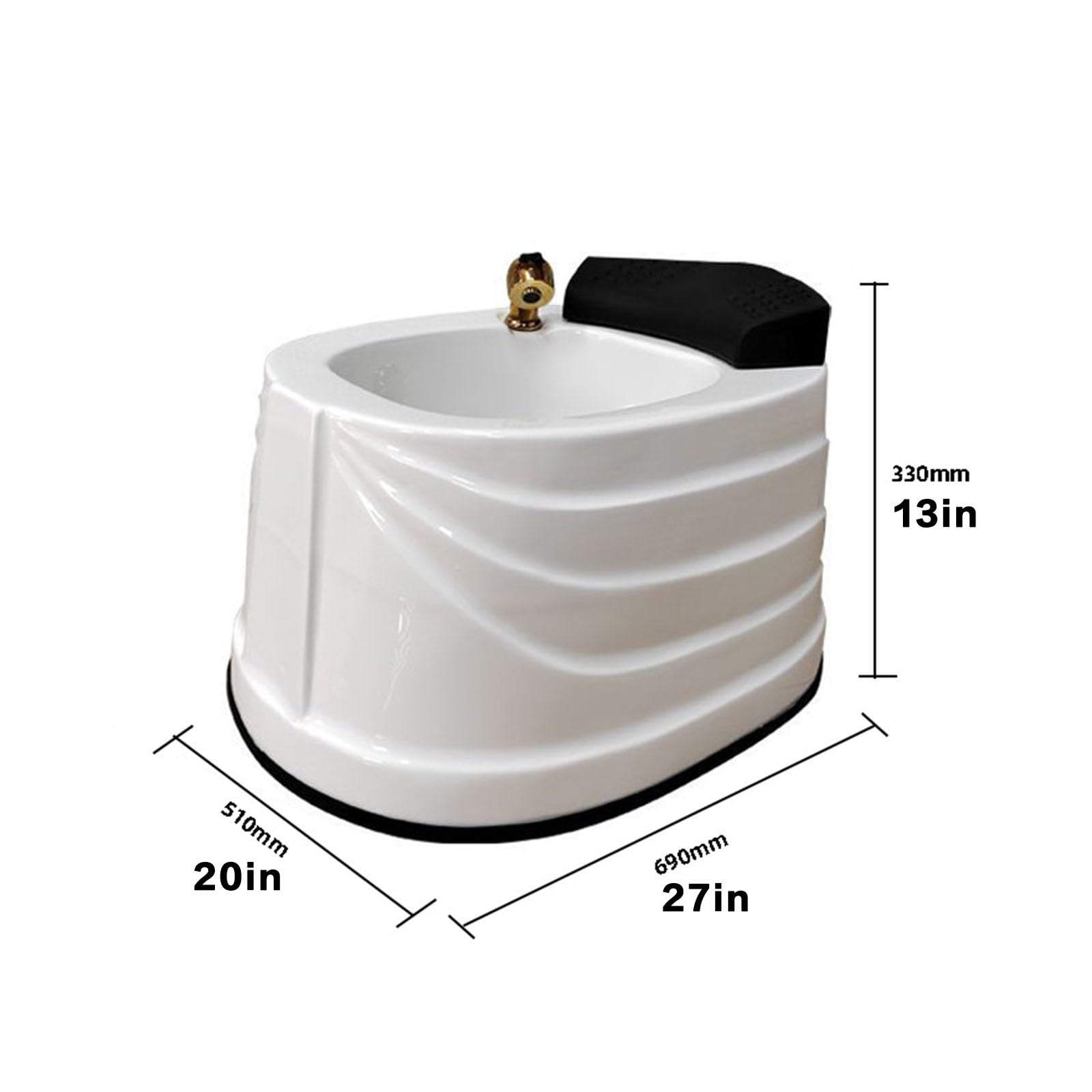 Acrylic Footbath Foot Soak Tub Acrylic Pedicure Sink With Heat And Massage Pedicure Bowl Salon Massage Equipment Home Foot Bath Special For Hotel Foot Bath Club For Foot Soaking.(With water p