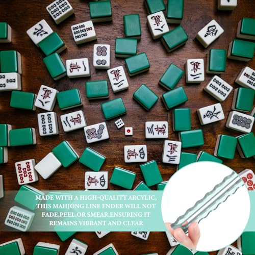 Mahjong Guide Line Finder Set 4 piezas acrílico miniatura 4