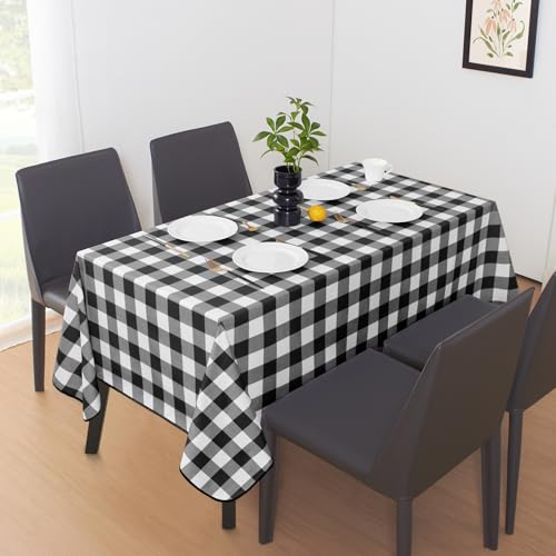 Nappe rectangulaire vinyle 137x304 cm imperméable noire - 7