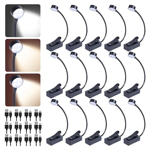 Luces de lectura recargables para libros en la cama minilinternas USB para leer de noche en casa