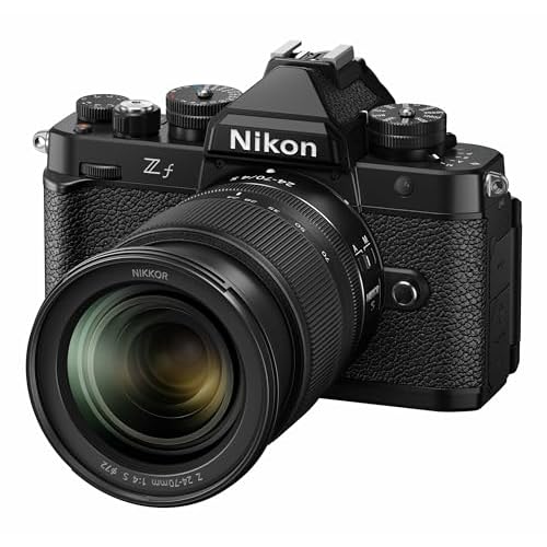 Nikon kit Z f + Z 24-70mm f/4 VR, Appareil Photo Hybride capteur Plein Format (24,5 MP, 4K Ultra HD à 60p, Expeed 7, Rafale 30 i/s, écran Tactile orientable,..)