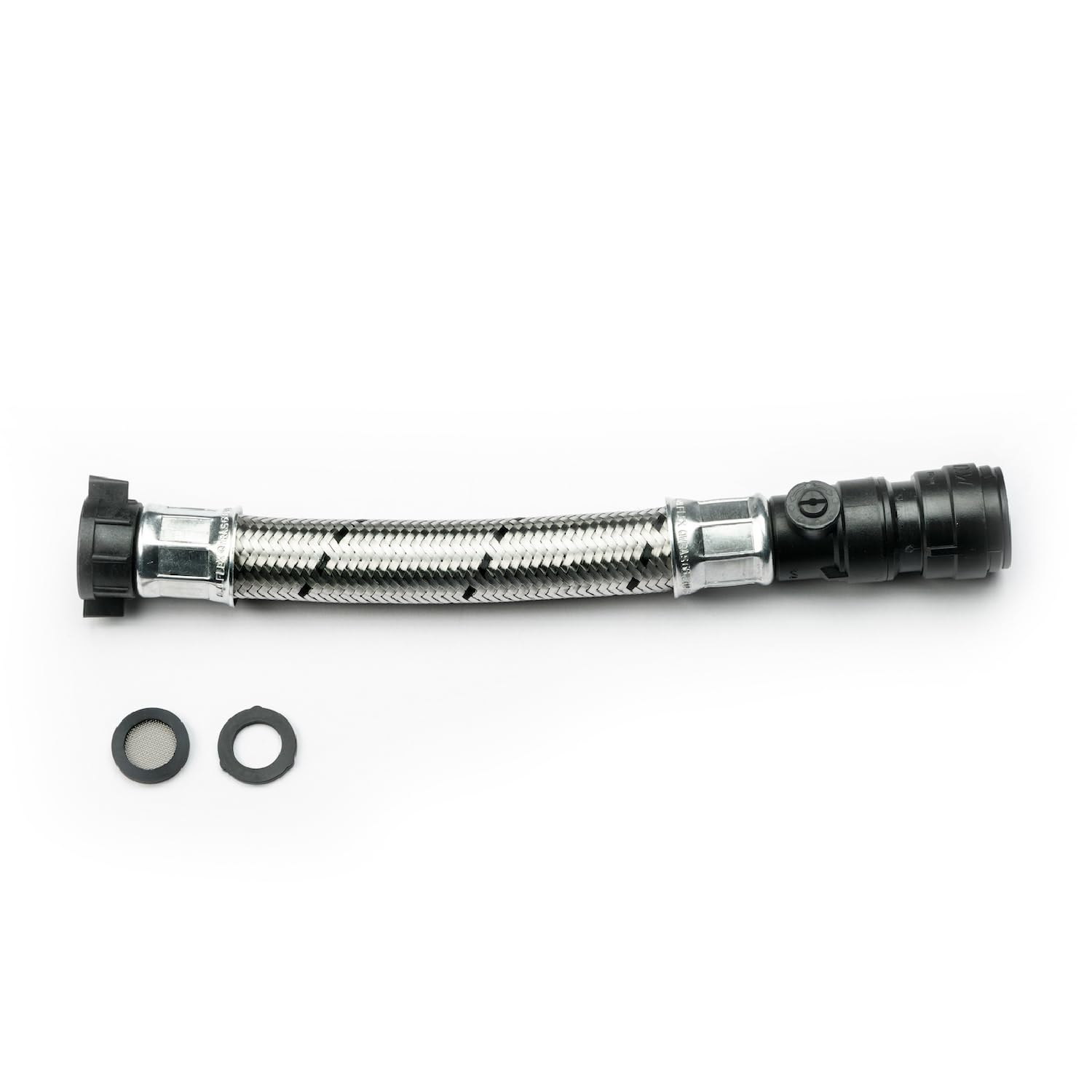 Salamander Pumps - Straight Anti Vibration Coupler - ACCC22MMS01 - IV 22mm Hose to 22mm Push Fit Plastic Nut - Noise Reducer - Hose Attachments