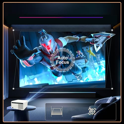 Image of TOPTRO Legend Smart Projector 4K Ultra HD Support, 30000 Lumens, 1080p Native, Auto (Focus+Keystone) Android 12, 2GB RAM 64GB, HDMI ARC, YouTube Hotstar PrimeVideo, WiFi 6 BT 5.2