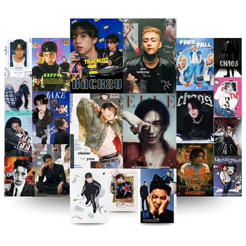 Image of Yellow Town India Boys of K-Pop Wall Collage Kit Posters (Pack of 21) Multi-sized Posters, 300 Gsm Glossy Finish - Perfect for Bedroom, Living room, Office, Home & Room Decor