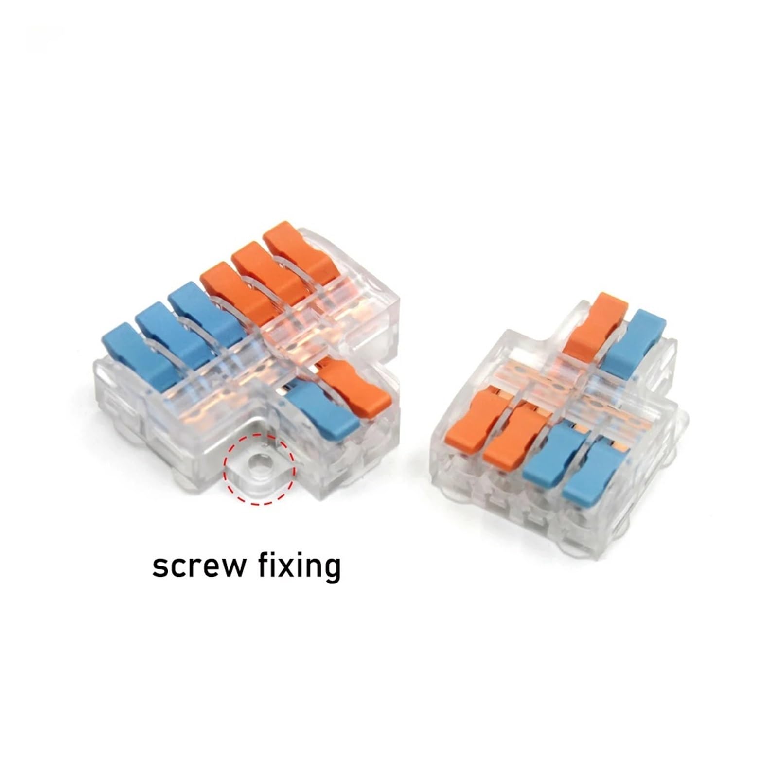 Mini connettori a cablaggio rapido da 10/50 PZ Crimpatura a leva compatta | M484T,10pcs
