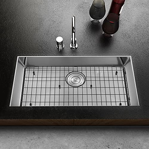 MONSINTA Kitchen Sink Grid and Sink Protectors, Stainless Steel Sink Grids for Bottom of Kitchen
