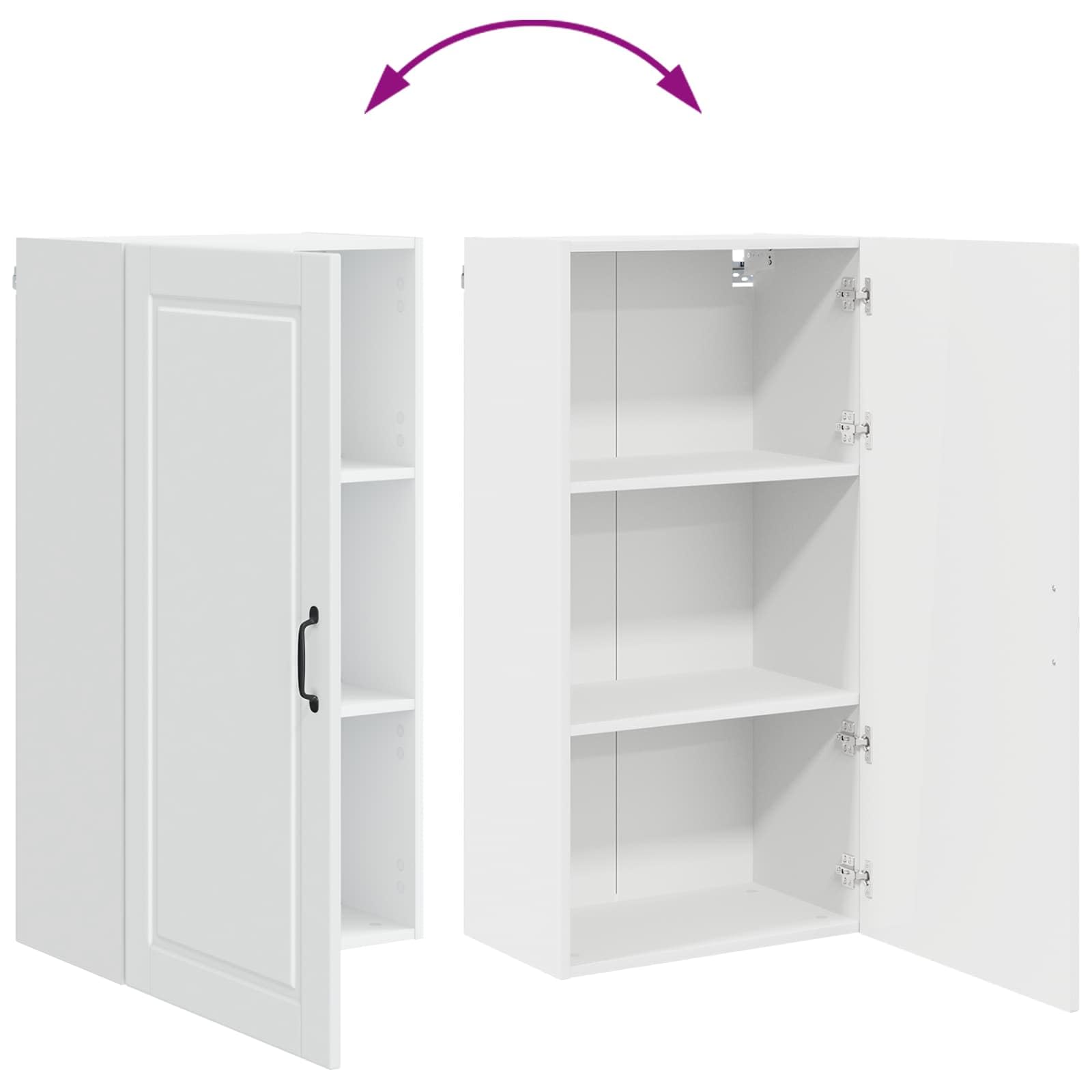 vidaXL Armario de Pared Porto 50 x 31 x 100 cm Madera de ingeniería, Armario de Cocina Moderno, Resistente y Compacto, Almacenamiento montado en la Pared, organización Funcional
