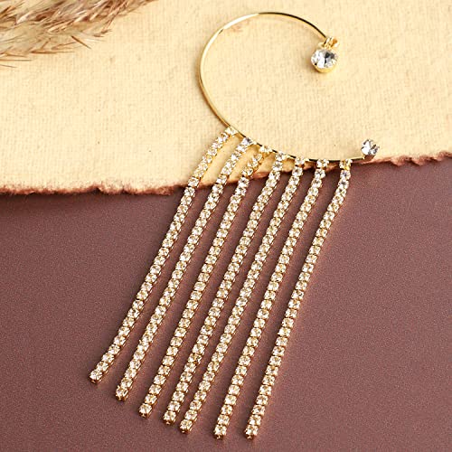 Image of SOHI Designer Cuff Earrings for women & girls, cute earrings for girls, fancy earrings for women stylish, fashion jewellery for women, Light Weight stylish, Cuff Earring, One Ear Cuff, Ear wire
