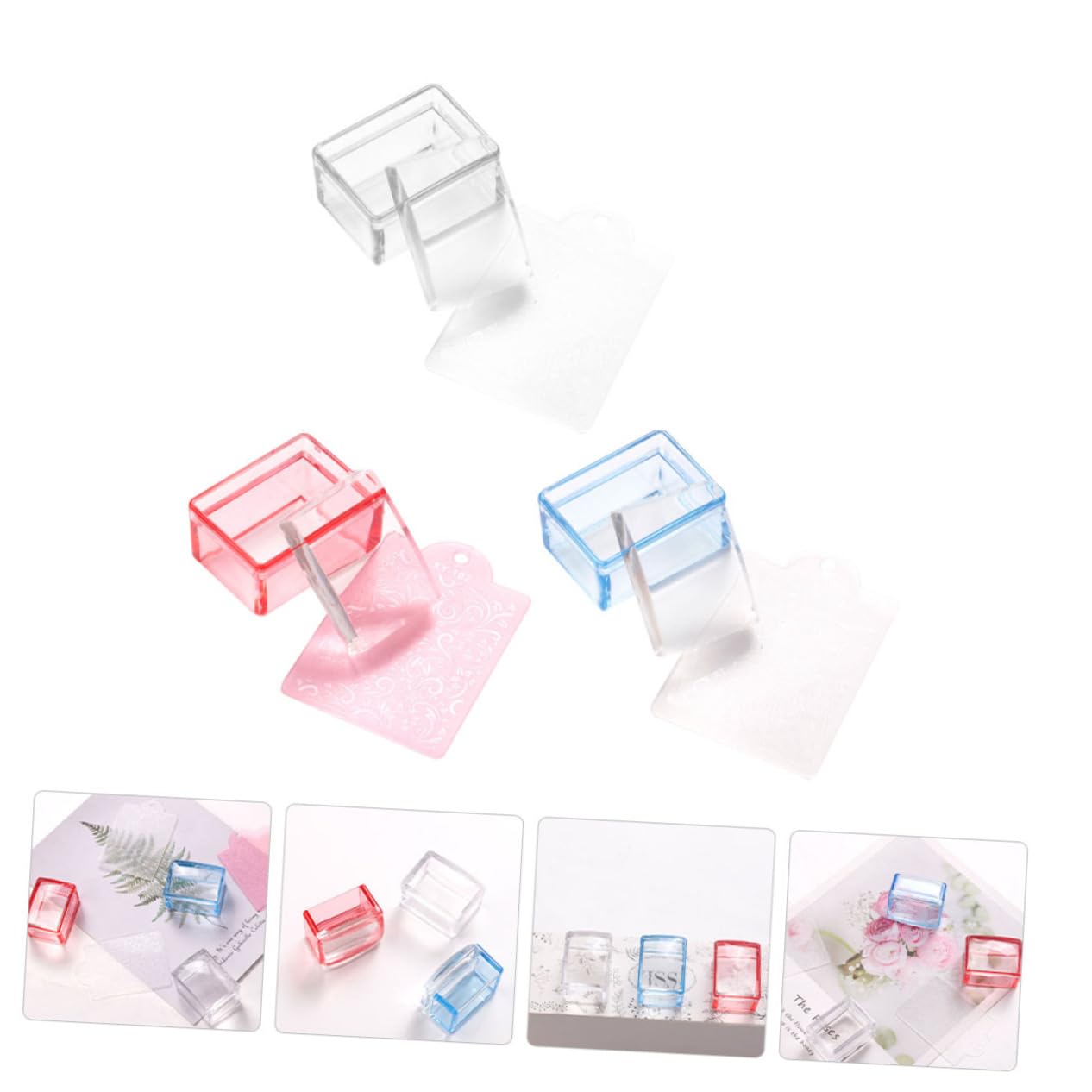 FRCOLOR 15 Piezas sello de uñas estampador de uñas de doble cabeza kit de sellos de diseño de uñas juego de uñas juegos de uñas manicura bricolaje estampadores estampador de manicura clavo