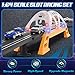 Slot Car Race Track Sets for Boys,Race Car Track with 4 High-Speed Slot Cars,Battery or Electric Car Track,Dual Racing Game Lap Counter Track Sets,Toys Gifts for Boys Girls Ages 4 5 6 7 8-12
