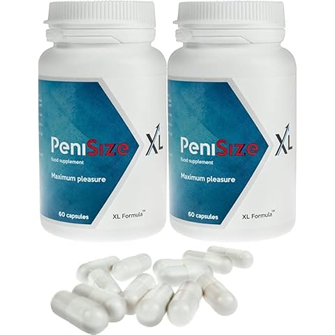 PeniSize-XL Premium, 2 paquetes, agrandamiento natural del pene, elimina la disfunción sexual contra la eyaculación precoz, más esperma, para erecciones más fuertes, orgasmos más intensos! Cover