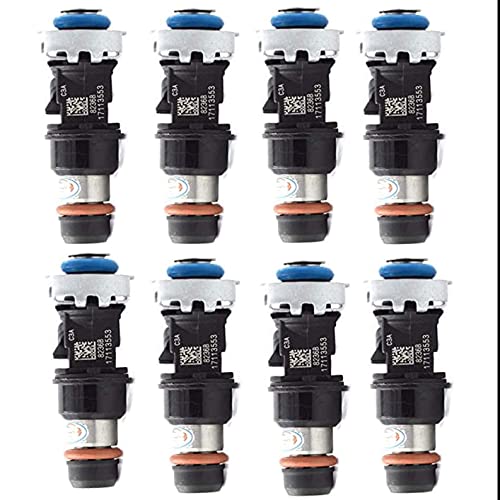 GzYcsFocusqp 8 Pcs Fuel Injector Compatible for 2001-2007 GMC Sierra ...