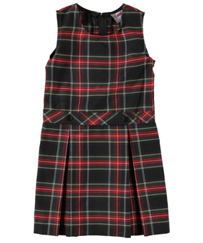 Cookie's Little Girls' Bib Front Jumper with Kick Pleats (Sizes 2-6X) -2