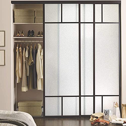 Image of HOME13 Frosted Window Film,100% Privacy Window Film Decorative Static Cling,Non-Adhesive Frosted Glass Window Film for Home,Living Room (Vinyl, 20 inch by 340 inch Inches)