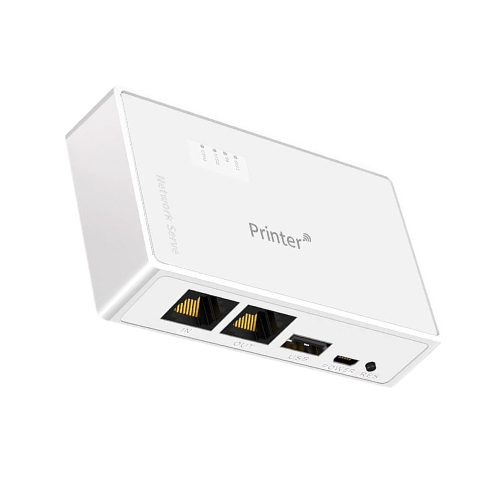 Serveur d'imprimante sans fil 10/100 Mbps USB vers RJ45/WiFi Adaptateur convertit USB en réseaux de partage de périphérique serveur réseau