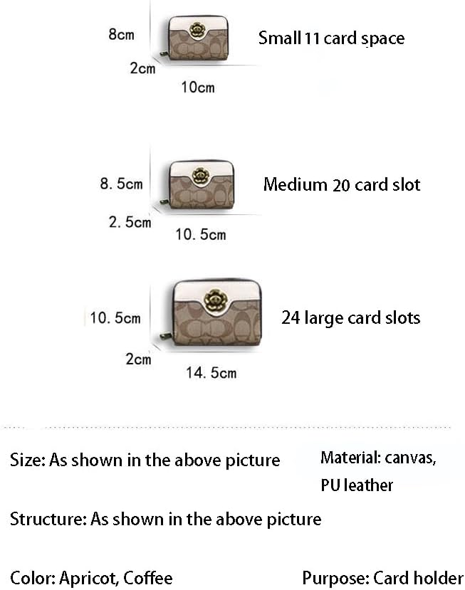 11-20-24 Card Slots Bifold Zipper Wallets,PU Leather Credit Card Clip Holder,RFID Blocking Coin Purse Pouch HandBag. - Image 2