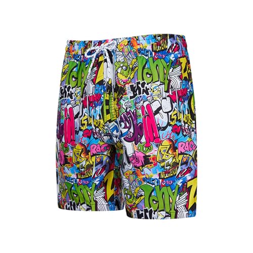 Bañador para hombre, estilo hawaiano, pantalones deportivos de verano con goma elástica, cómodos y ajustables, con cordón, bañadores para hombre, moda de baño, R verde., S