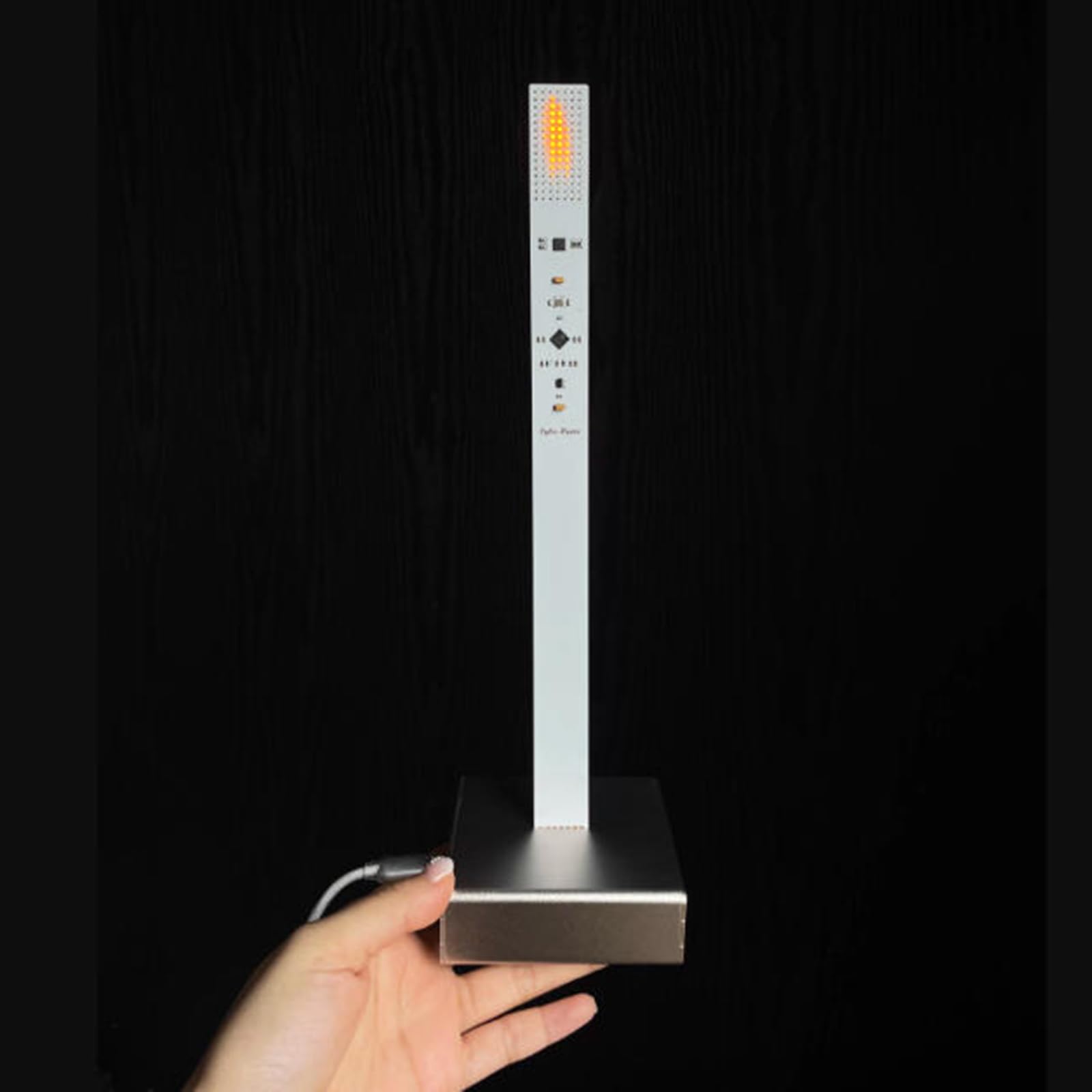 Candela a LED senza fiamma, lampada decorativa artistica e luce notturna, fiamma su entrambi i lati per camera da letto, soggiorno e decorazione domestica, candela elettronica creativa