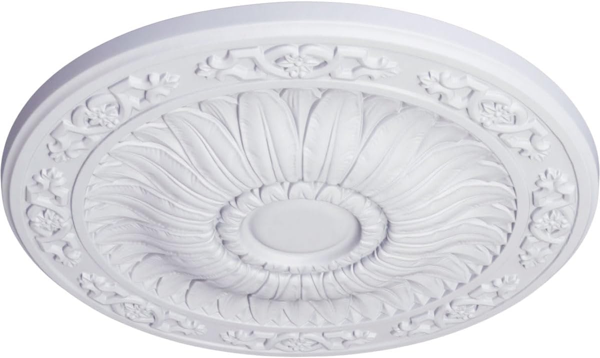 Ekena Millwork CM20LU 20 1/4-Inch OD x 3 3/4-Inch ID x 1 1/2-Inch P Lunel Ceiling Medallion