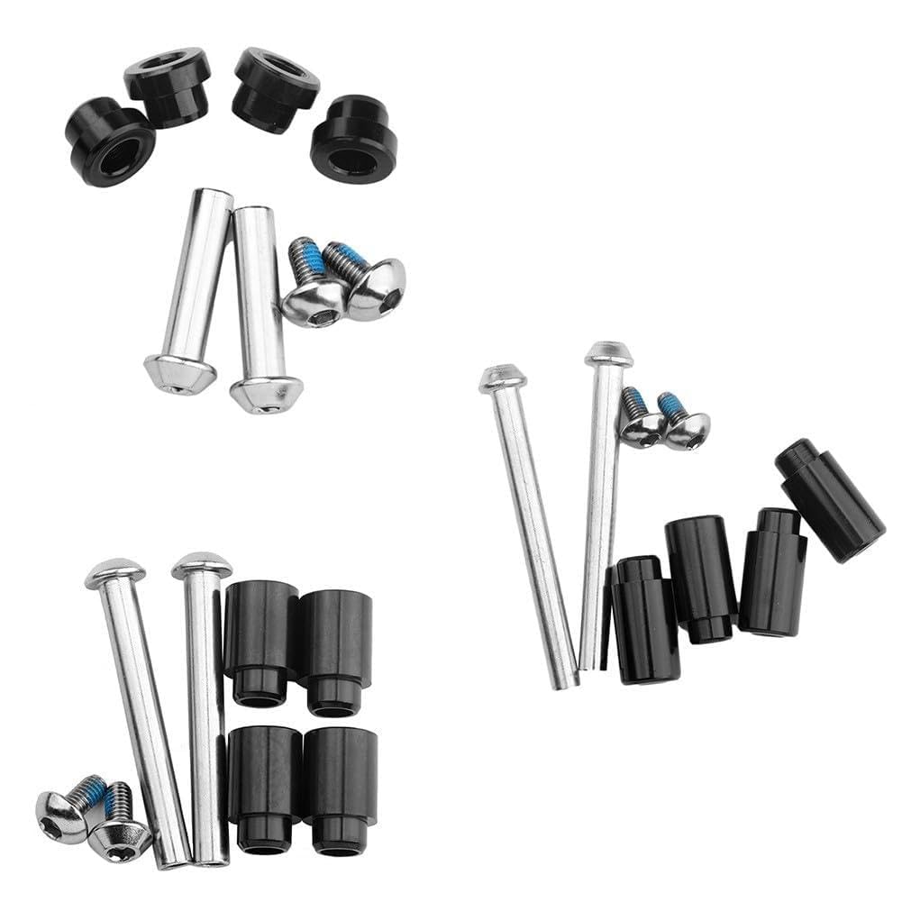 Boccola di montaggio ammortizzatore posteriore per bicicletta, hardware in metallo per ammortizzatore HLT-100, 24L/52L/68L nero