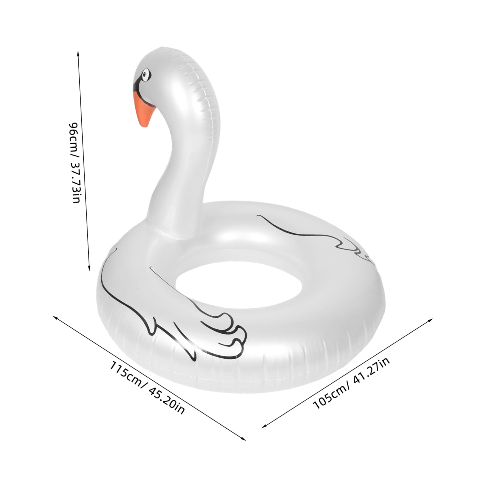 TOYANDONA Inflatable Pool Float Stylish Water Floaties for Adults Quick Inflate Swim Tube Ring Soft Safe Design for Beach Pool Fun