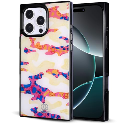 Image of COCOMII Rectangle for iPhone 16 Pro Max Case, Camouflage Leopard