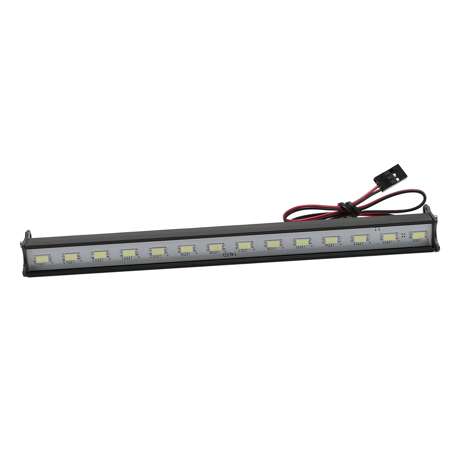 Jasnobiała Lampa Dachowa Samochodowa 14LED RC, Stop Aluminium, Lekka, Długa żywotność, 180 Mm, z Kablem Kontrolera światła