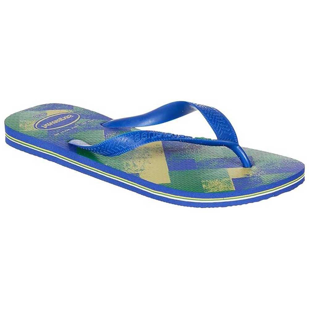 Havaianas Unisex Brasil Fresh, Marine Blue/Marine Blue, 7.5/8
