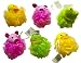 6 pcs/set Kids Toy Pouf Mesh Bath Sponge with Stuffed Animal (6 pack) (Free Shipping)