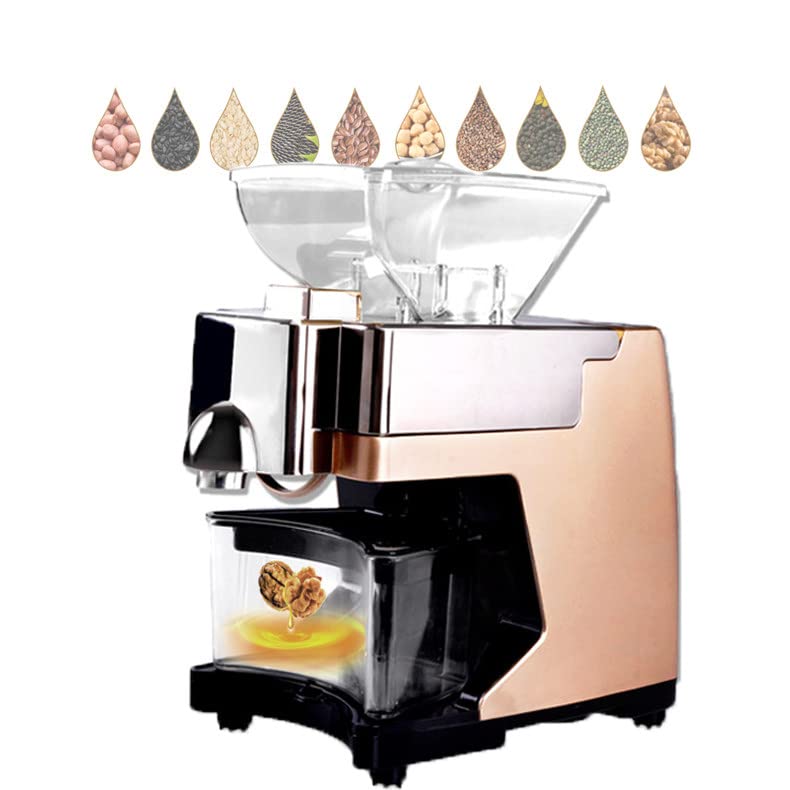 Gerrit Oil Press Household, Automatic Oil Extractor Hot Cold Pressed Oil, Lcd Touch Panel, 304 Organic Oil Maker, 110v-240v Small Household Appliances