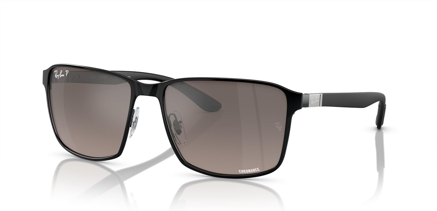 Ray-Ban Unisex Rb3721ch Chromance Square Sunglasses