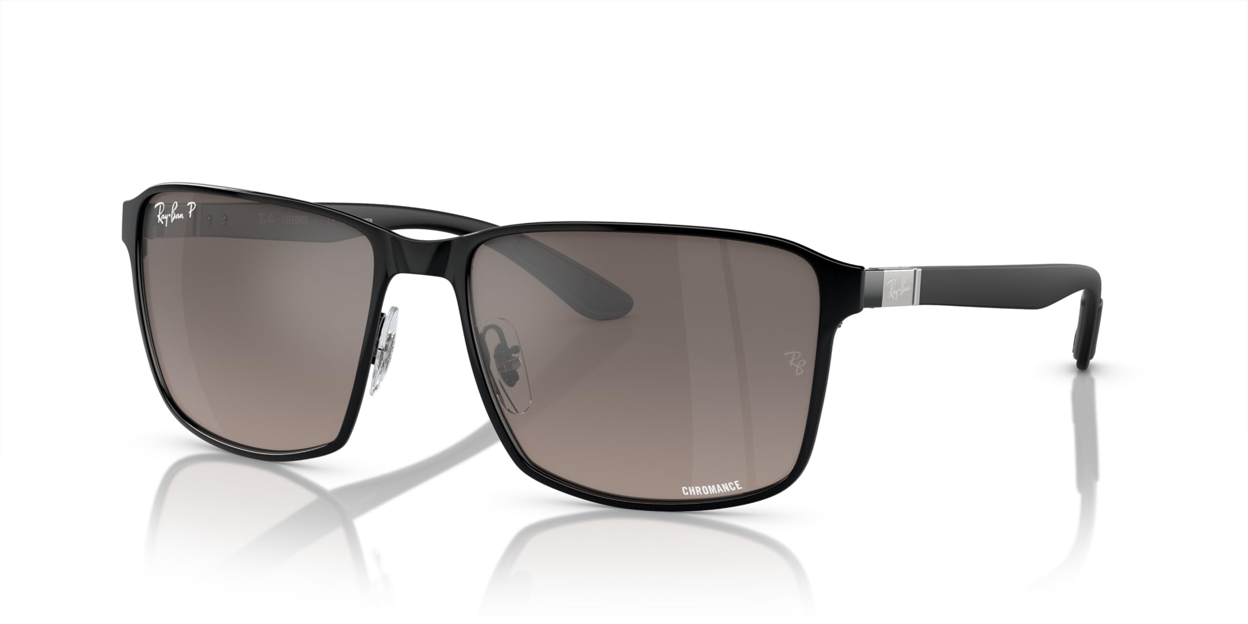 Ray-Ban Rb3721ch kwadratowe okulary przeciwsłoneczne chromance