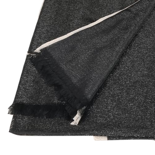 Women Shimmer Chiffon Pashmina Wedding Metallic Sparkle Party Formal Shawls and Wraps for Evening Dresses3