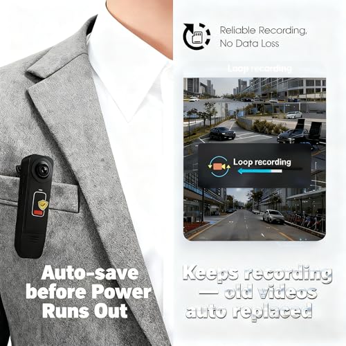 Heart Link Wearable Mini Body Camera with 64GB Micro SD Card, Night Vision - image 6