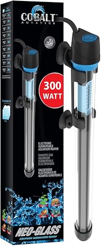 Cobalt Aquatics Calentador de acuario Neo-Glass, 300 W (hasta 80 galones)