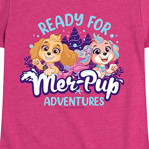 HYBRID APPAREL - Paw Patrol Aqua Pups - Ready for Merpup Adventures - Toddler and Youth Girls Short Sleeve Graphic T-Shirt - Size 5T3