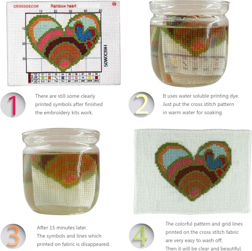 Image of Tree of Life Cross Stitch Kits for Adults Beginner,Butterfly Counted Cross Stitch Kits Printed Stitching Cute Patterns Dimensions Needlepoint Art Crafts Embroidery Kits for Adults Beginners