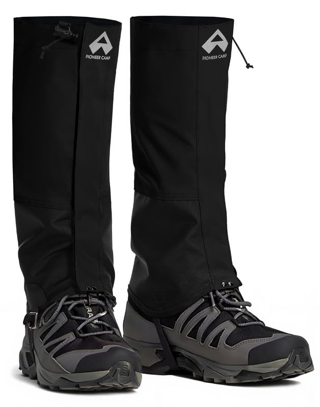 Pioneer Camp Guêtres imperméables - Guêtres d'extérieur en Cordura pour randonnée et neige