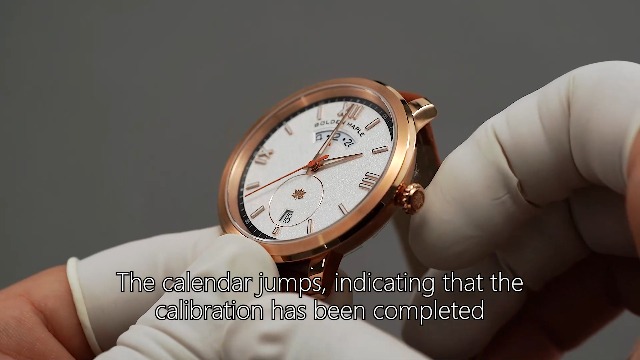 GOLDEN MAPLE Women's Watch With Large Dial & Leather Strap - Swiss Quartz Movement