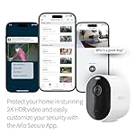 Arlo Pro 5S 2K Spotlight Camera - Wireless Home Security Camera with Spotlight, Color Night Vision, Dual-Band Wi-Fi & 2-Way Audio - White, 4 Pack, VMC4460P - Image 4