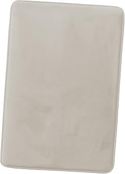 Clara Clark Bathroom Rug 24" x 17"- Bathroom Rugs, Memory Foam Bath Mat, Plush, Cozy, Ultra Soft, Non Slip, Machine Washable, Quick Dry - Linen