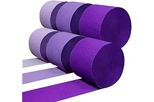 Purple Crepe Paper Streamers: A Vibrant Touch to Every Occasion