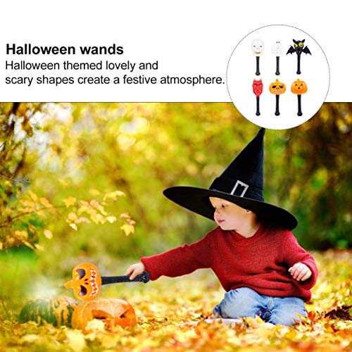 KESYOO Halloween Led Varinha Acesa Piscando Brilho Mágico No Escuro Vara Noite Festa Varinha Brinque