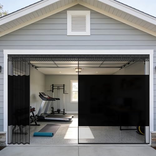 Privacy Garage Door Screen with Blackout Panel