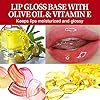 PARAMISS Lip Gloss Base 10 Ounce (350 ML) Clear Lip Gloss Non-Stick Moisturizing Versagel lip gloss base DIY Handmade Lip Gloss Lip Balms Lip Plumper Making Organic Lip Gloss Supplies (A)