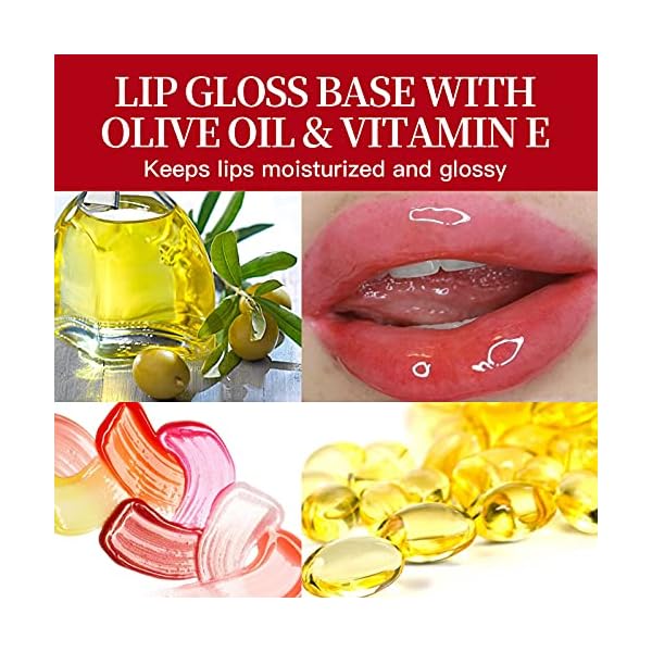 PARAMISS Lip Gloss Base 10 Ounce (350 ML) Clear Lip Gloss Non-Stick Moisturizing Versagel lip gloss base DIY Handmade Lip Gloss Lip Balms Lip Plumper Making Organic Lip Gloss Supplies (A)