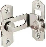 Youtek - Trinco Trava Porta Tranca Ferrolho Fecho Em Inox Super Resistente (Curvo)